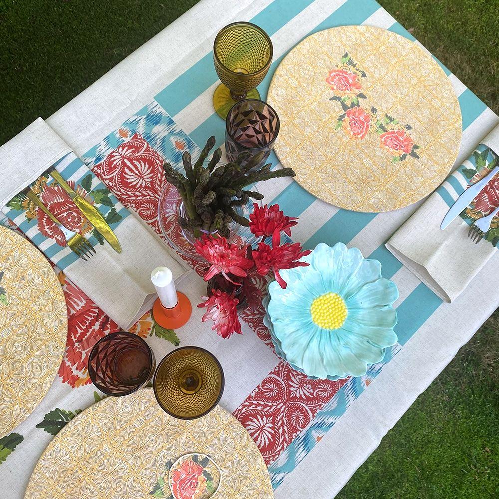 Mantel Luisa - 180 x 250 - Lino Poliester (6 puestos)-3