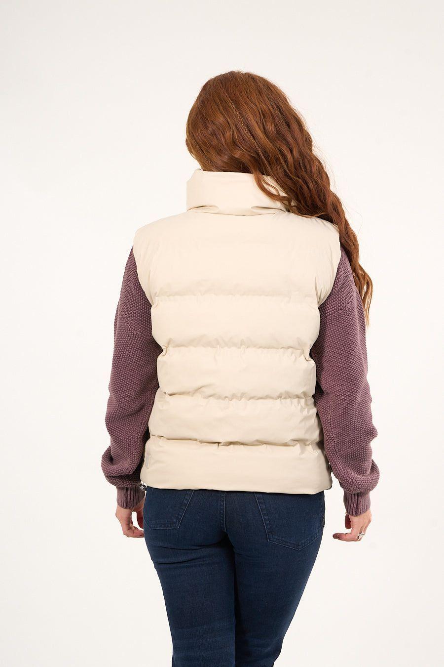 Parka sin mangas engomada con polar interior Beige VW9747 Polemic-2