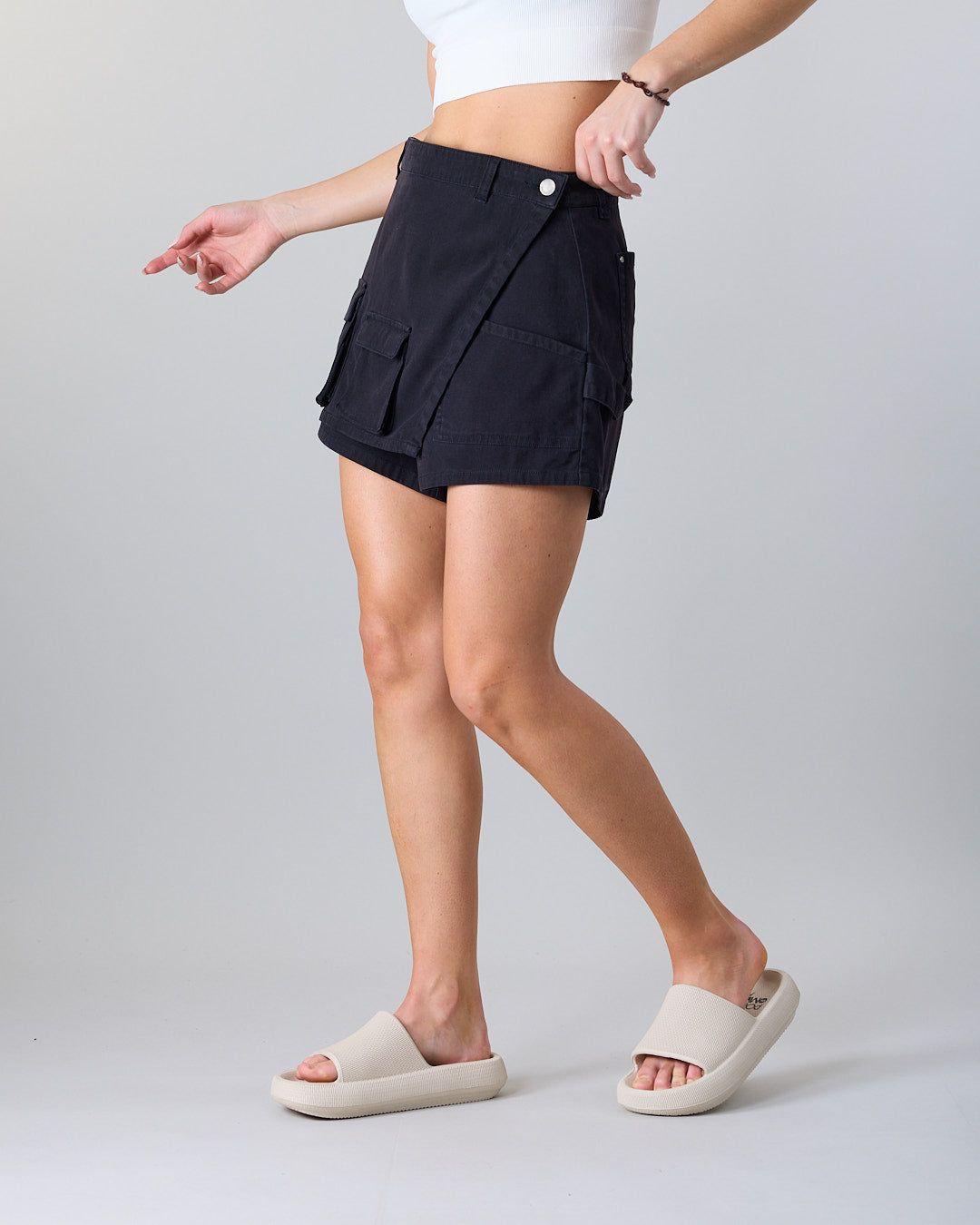 Falda Short Mujer Canvas procesado XS3732 Polemic-3