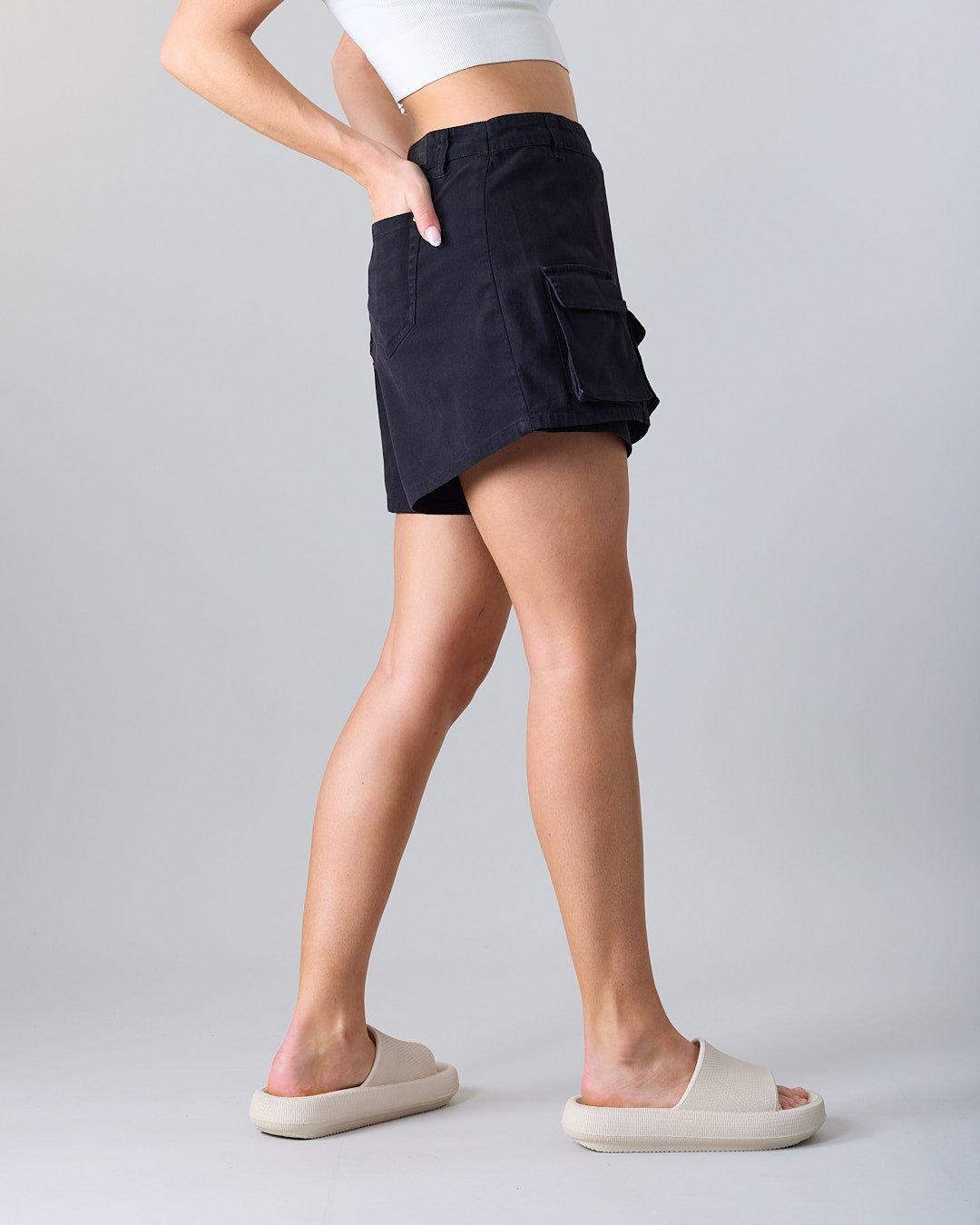 Falda Short Mujer Canvas procesado XS3732 Polemic-4