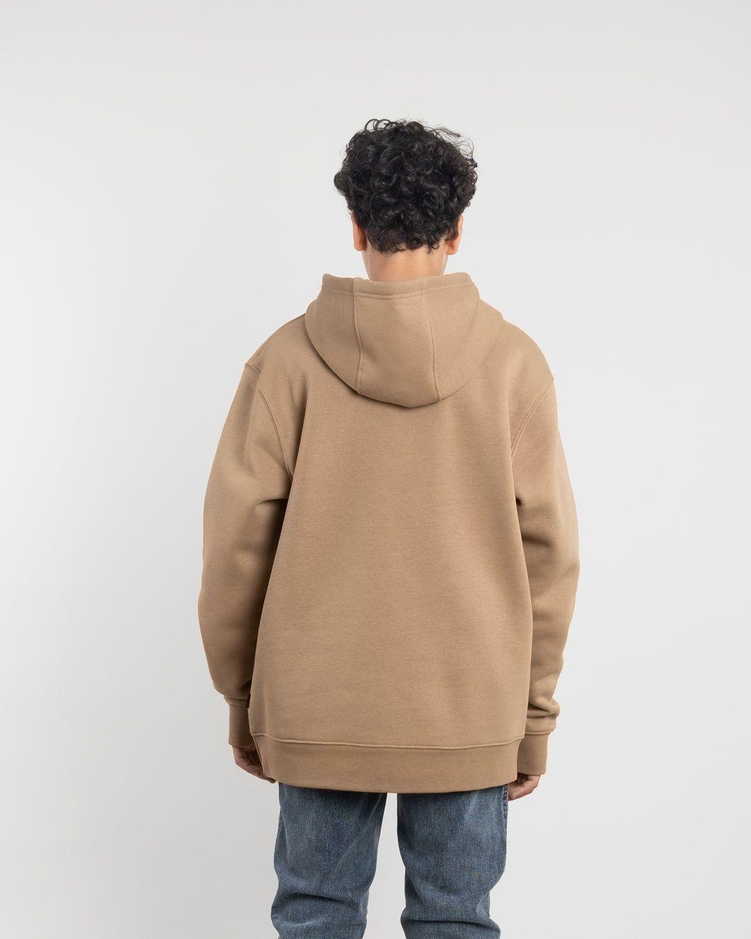 Poleron tipo canguro sin cierre Invierno Ocre niño POLEMIC-2