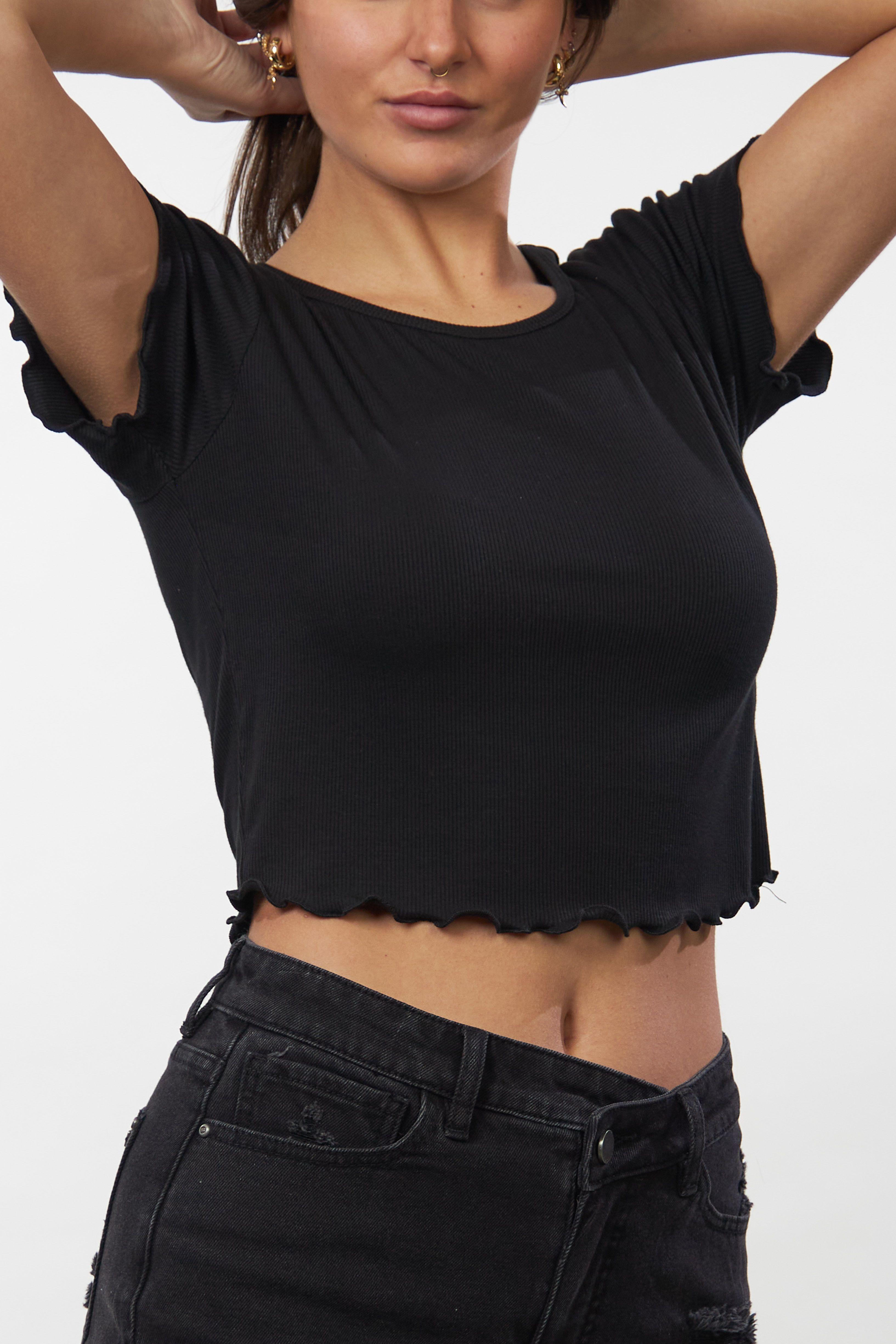 Polera manga corta con roulette negro Polemic-2