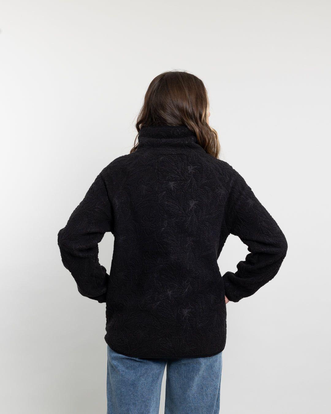 Poleron mujer polar sherpa Textura hot print Polemic-3