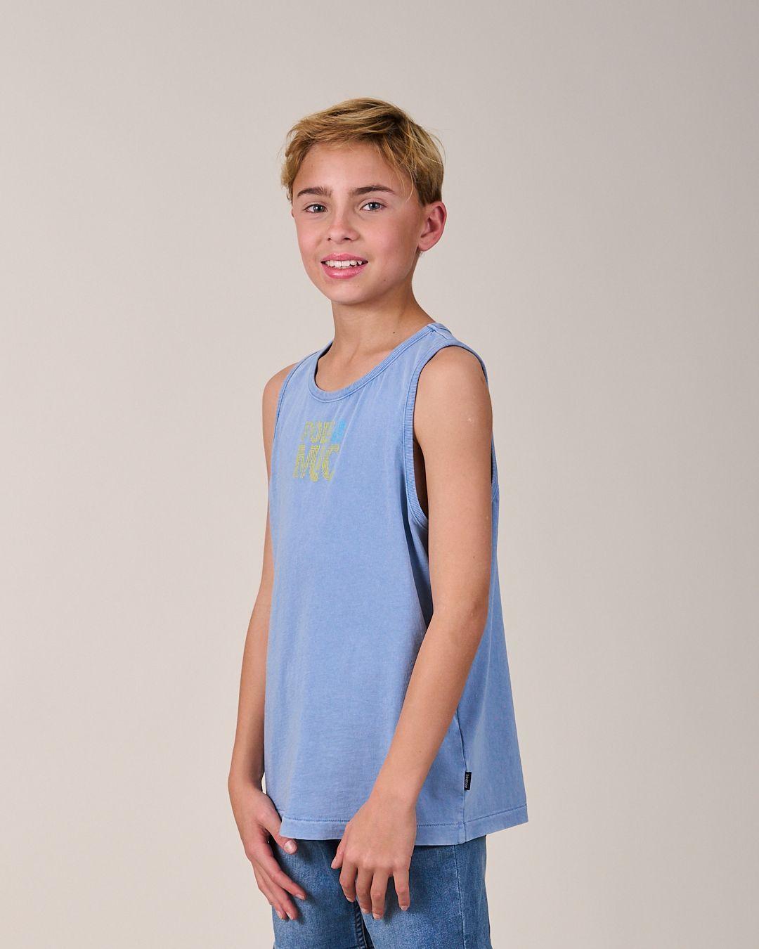 Polera Musculosa procesada Classic 1195 niño Polemic-3