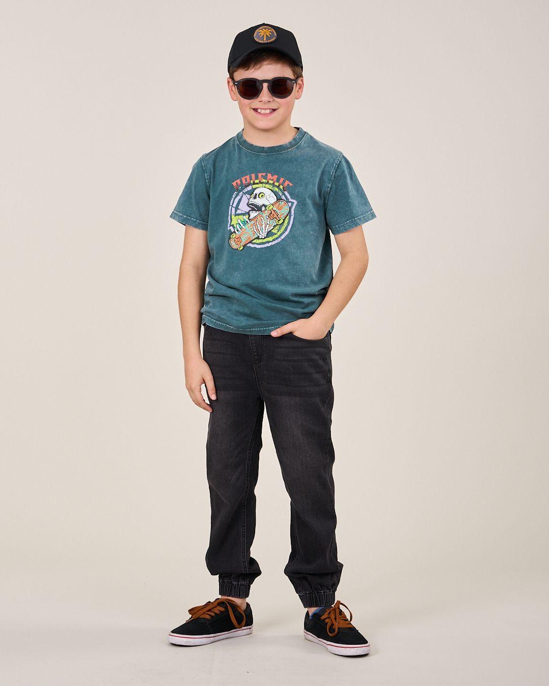 Jogger niño denim Standar Fit Negro 4196 Polemic-0