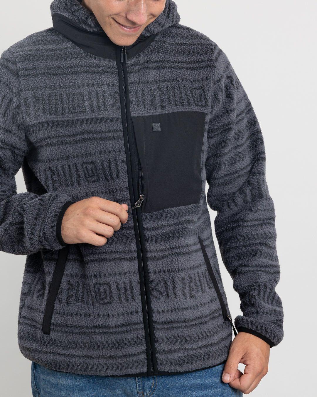 Polerón Juvenil Mini Sherpa Full estampado con gorro Polemic-3