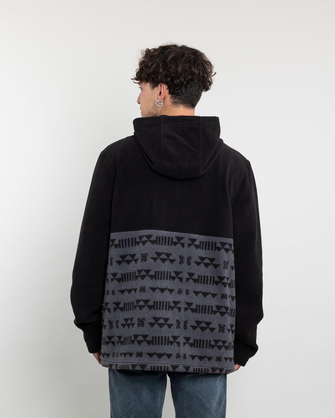 Polerón Hombre Polar micropolar estampado con gorro Polemic-3