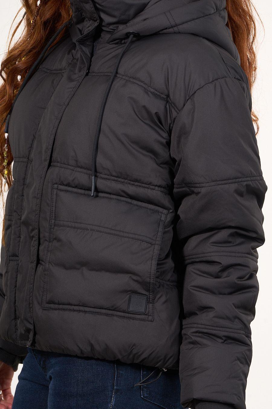 Parka Puffa con polar interior Negro mujer Polemic-2