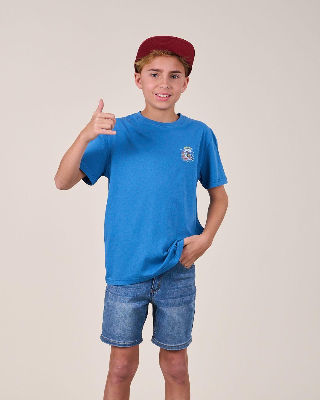 Polera manga corta Modern Fit 1127 niño Polemic-4