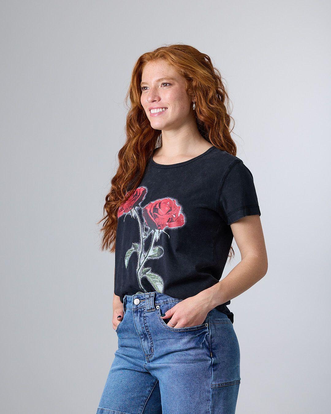Polera Mujer Algodón Rose Polemic-2