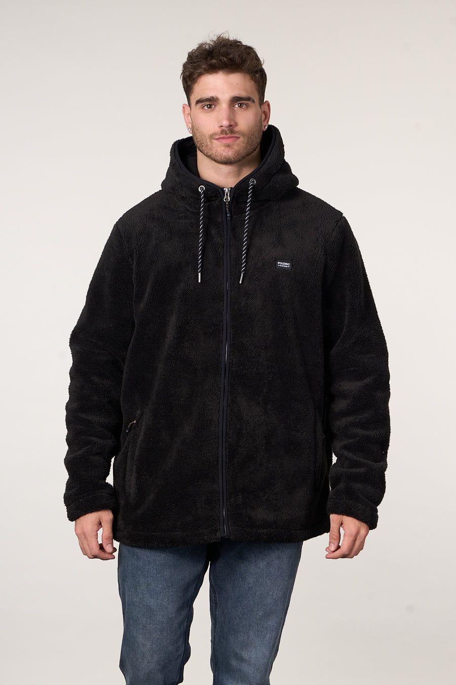 Poleron Bonded Shaggy con gorro 8701 Polemic-3