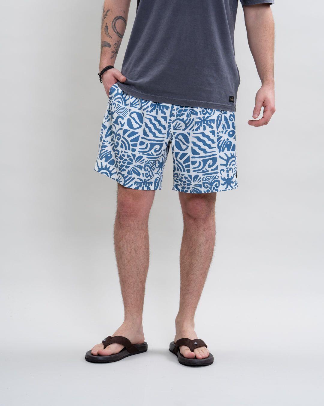 Traje de baño pretina elasticada Surf Polemic-0