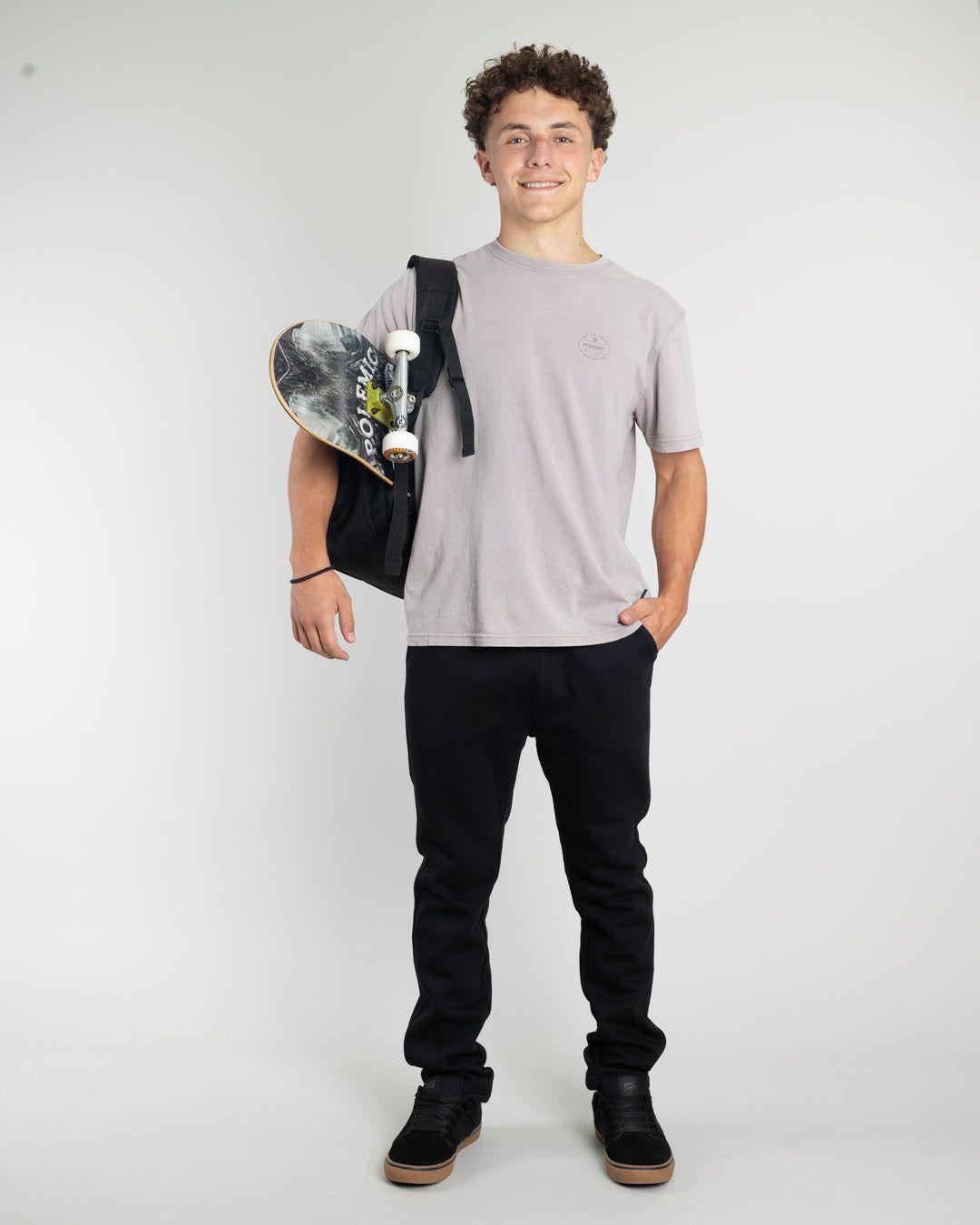 Pantalon Jogger niño franela XI4316 Polemic-4