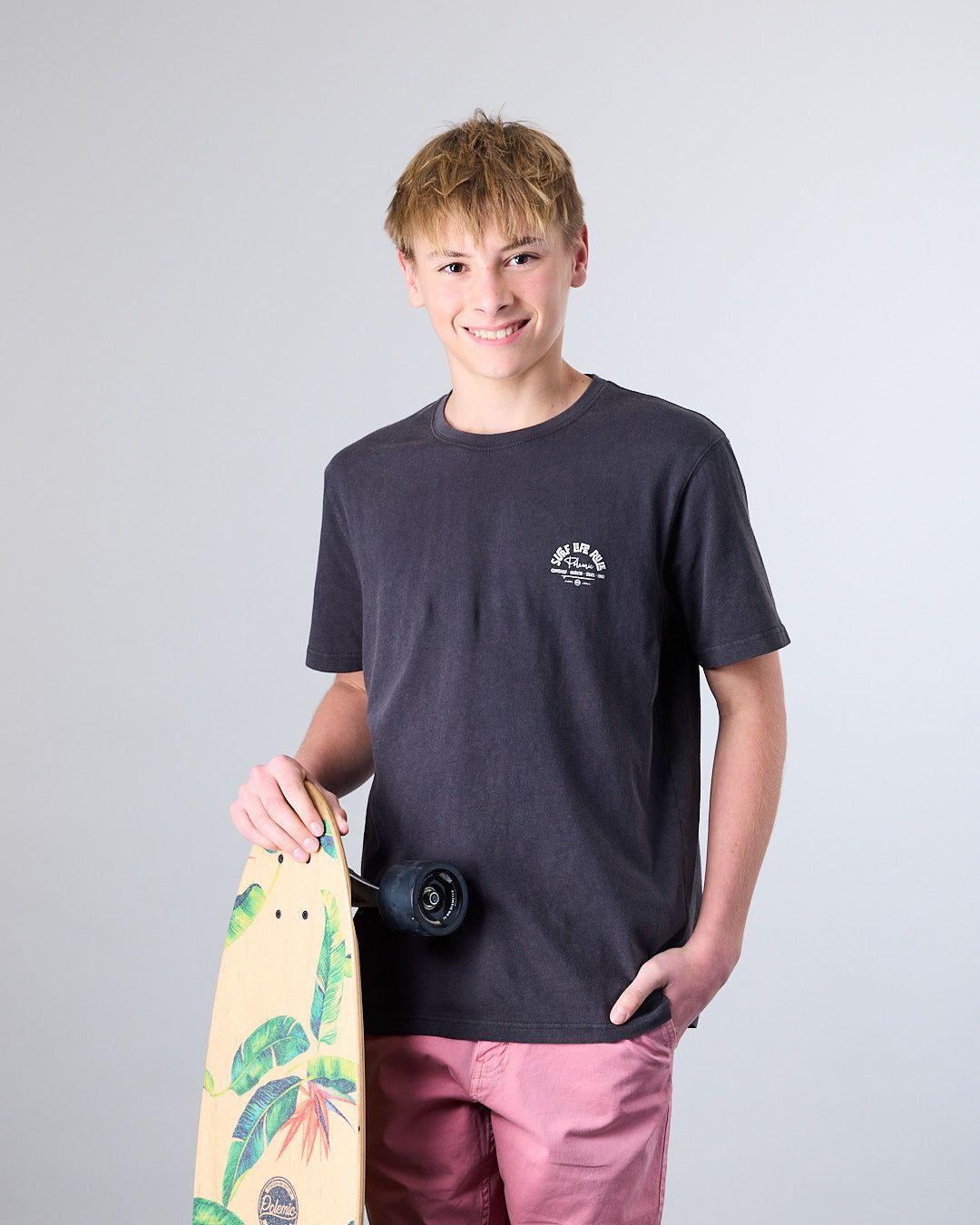 Polera junior manga corta Surf Life Rule XV1374 Polemic-2