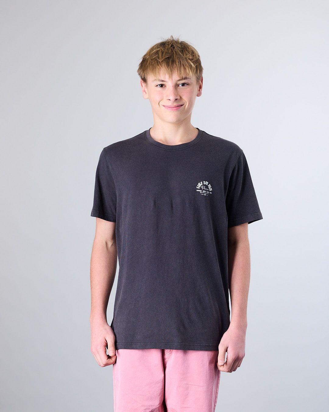 Polera junior manga corta Surf Life Rule XV1374 Polemic-3