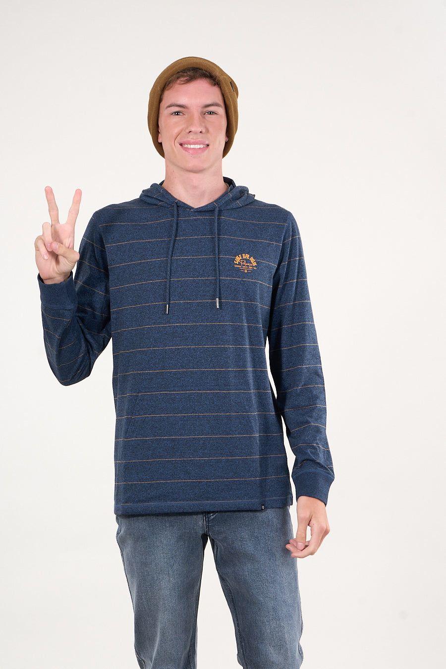 Polera manga larga bolsillo Gorro 6300 Polemic-4