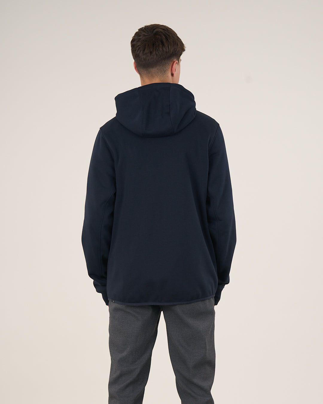 Poleron Escolar Bonded cierre y gorro CP30 (T.12-T.18) POLEMIC-2