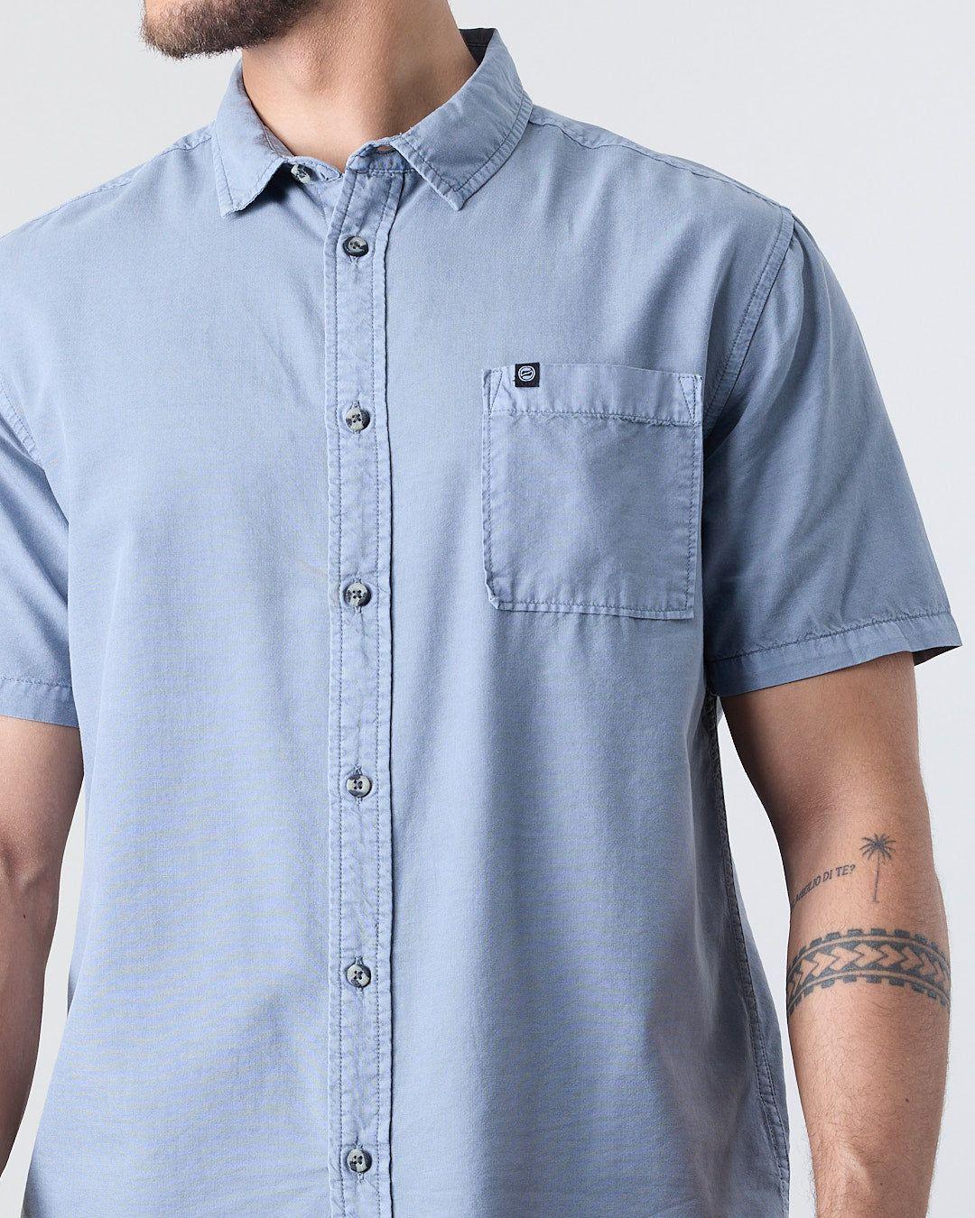 Camisa manga corta Hombre Algodón Tencel XV5781 Polemic-5