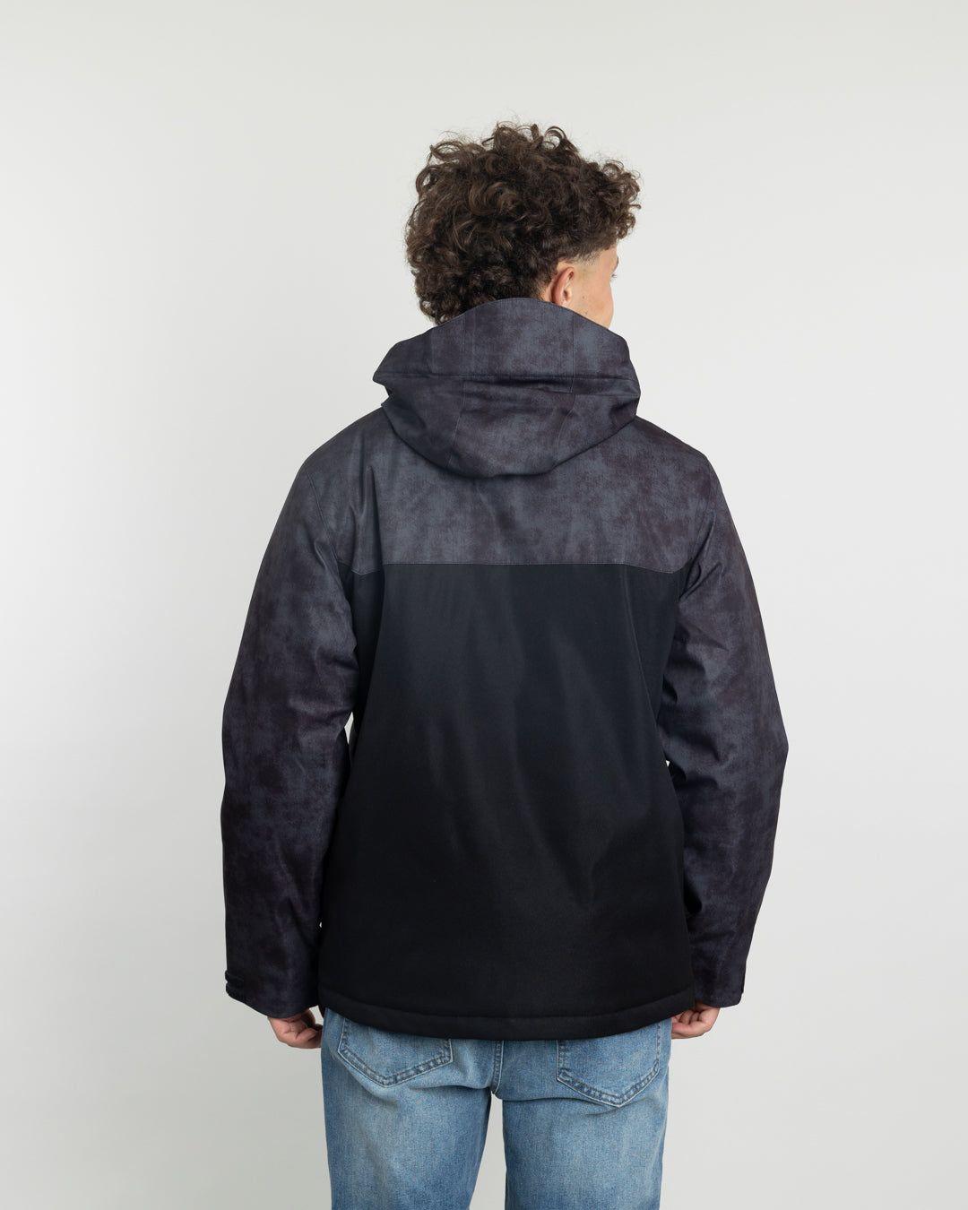 Parka niño Impermeable con estampado Negro Polemic-4