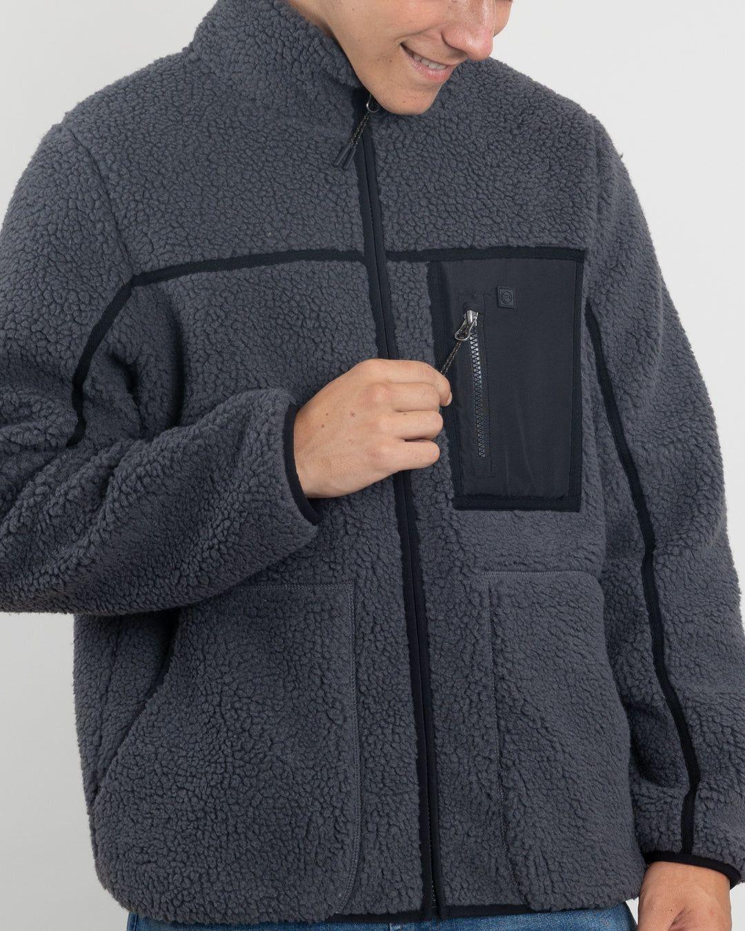 Polerón Juvenil Polar Sherpa forrado bonded Bicolor Polemic-3
