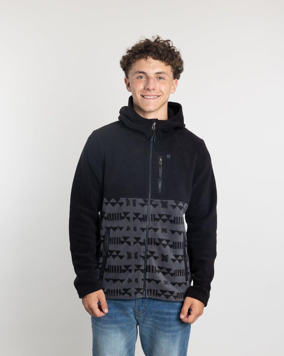 Polerón Juvenil Polar micropolar estampado con gorro Polemic-2