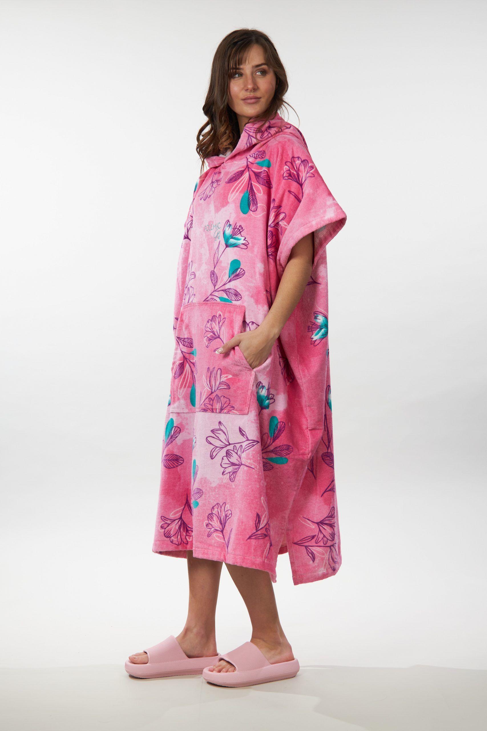 PONCHO TOALLA MUJER PLAYA SURF US0224 POLEMIC-2