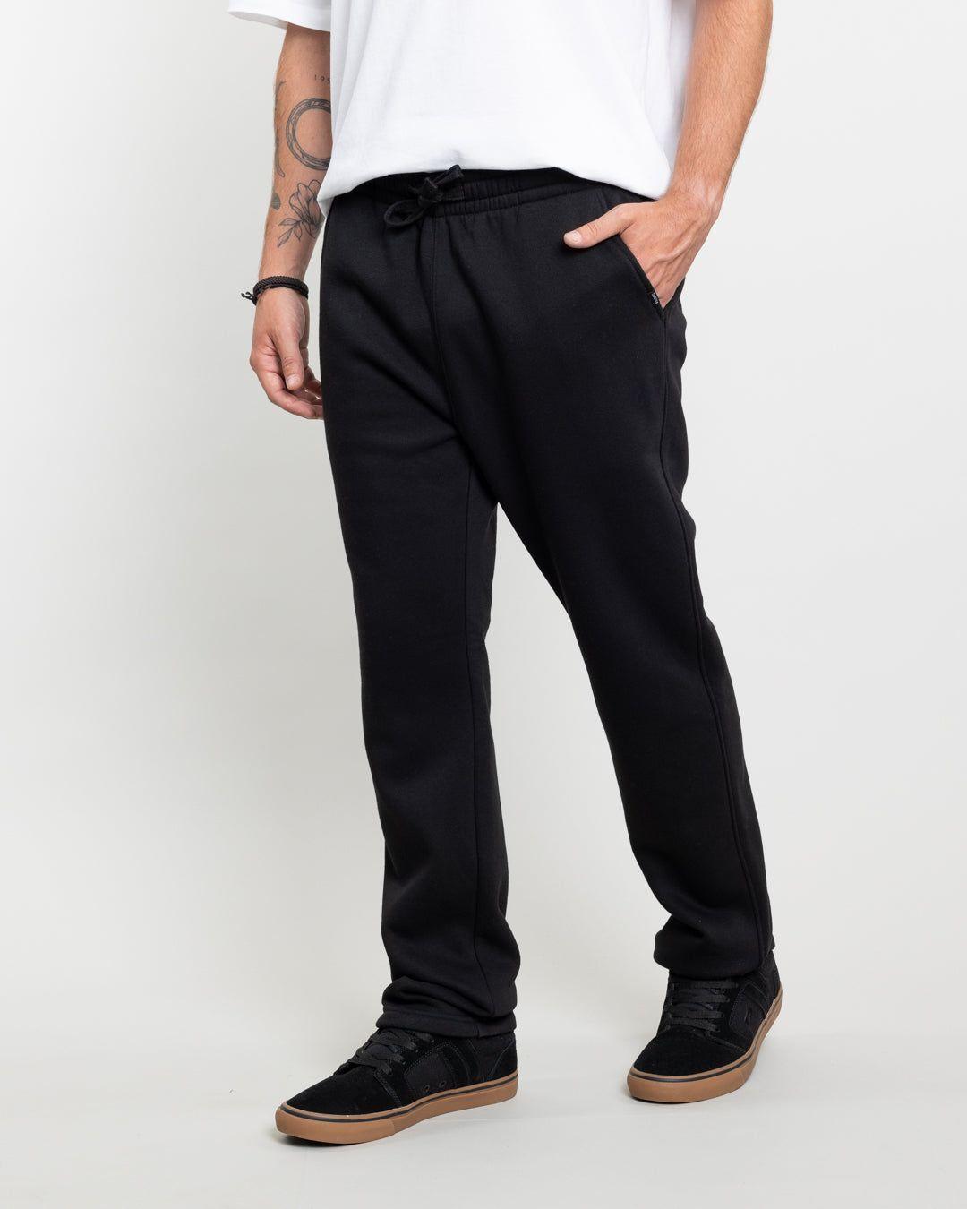 Jogger franela corte Recto Negro Polemic-2