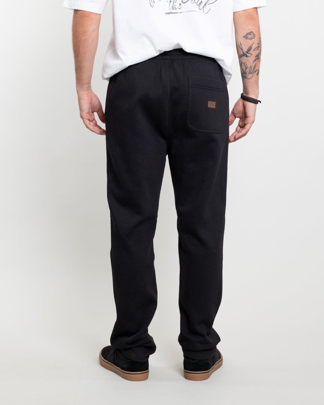Jogger franela corte Recto Negro Polemic-3