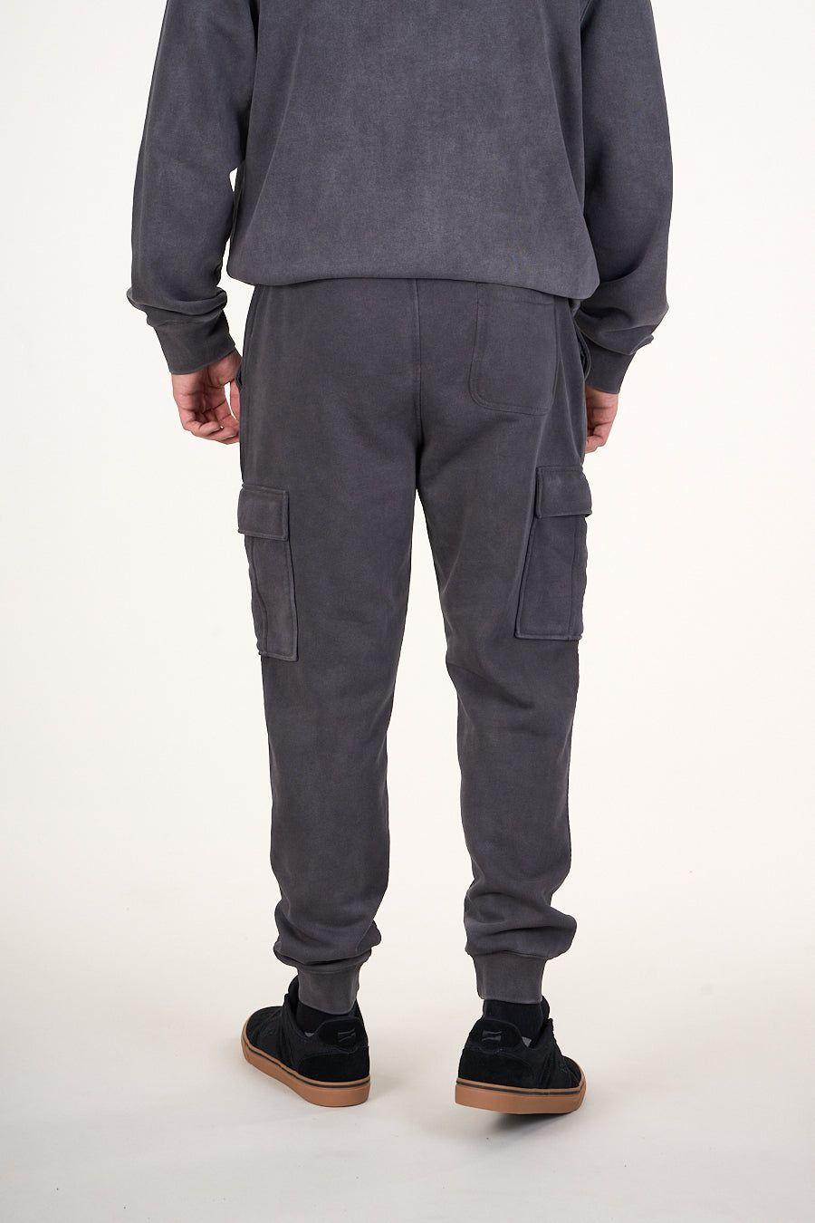 Pantalon Jogger Cargo franela Gris Acero wi4702 Polemic-4