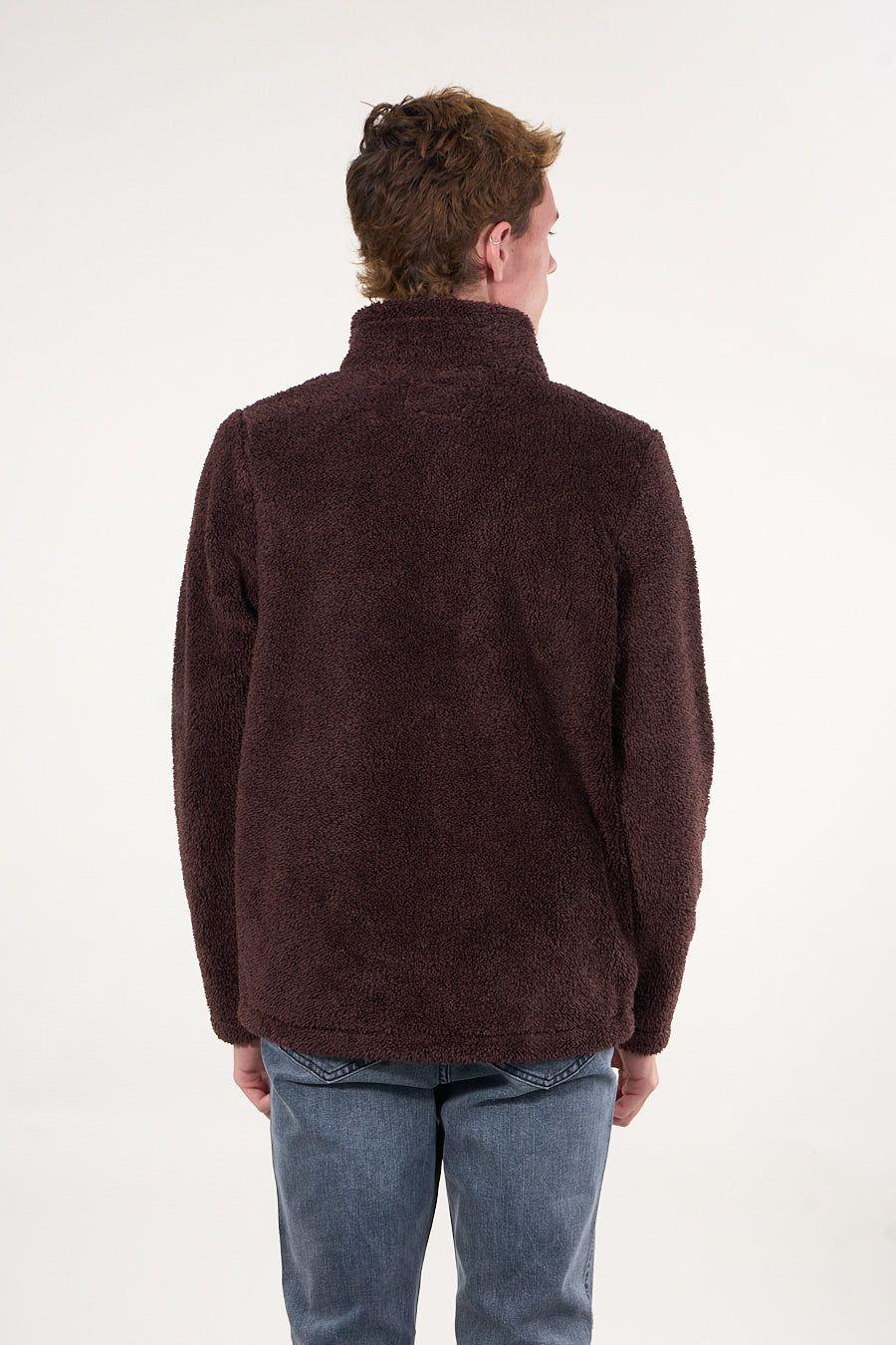 Poleron Bonded Shaggy sin gorro Burdeo wi8300 Polemic-4