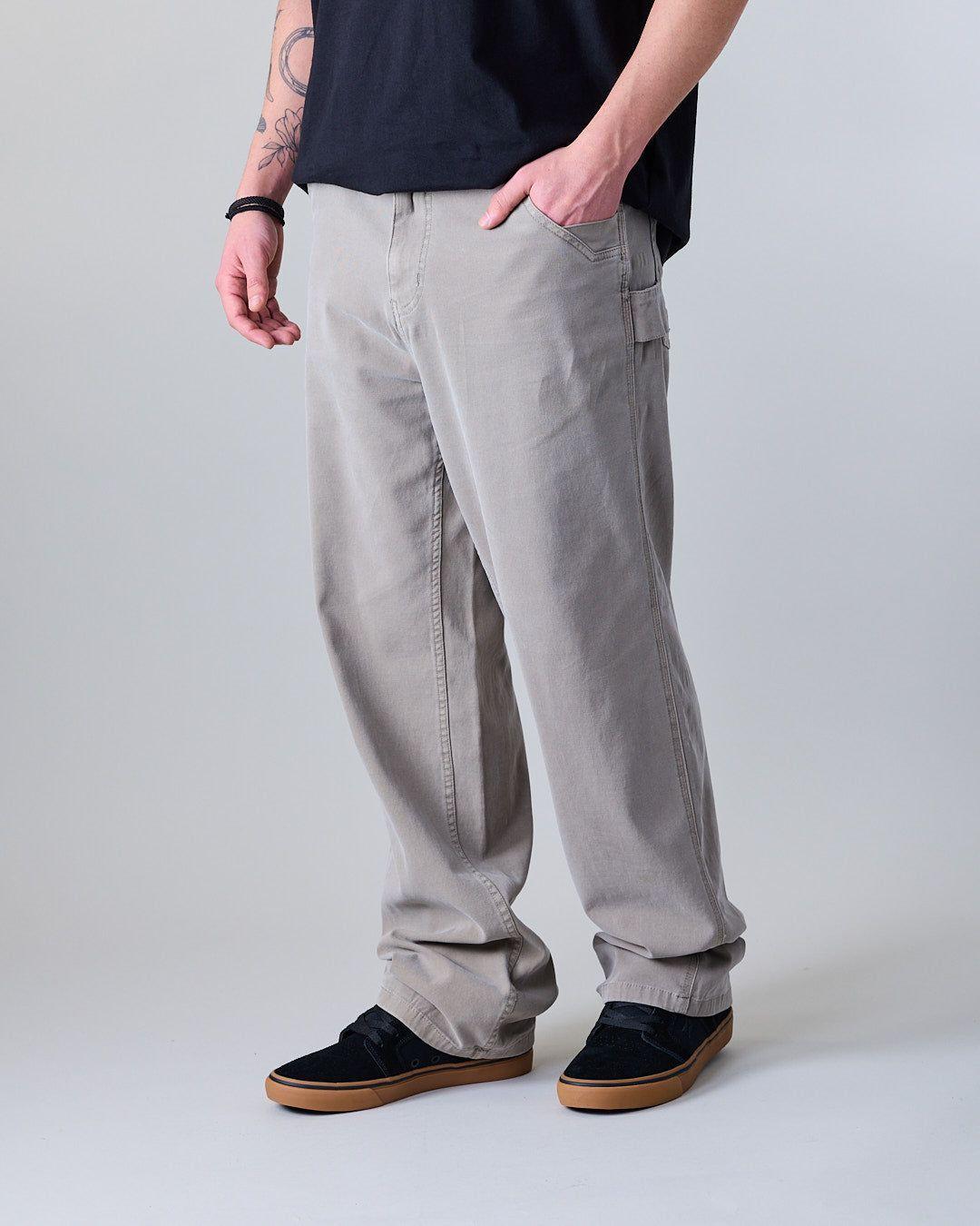 Pantalón Carpintero Hombre Twill procesado Beige XV4760 Polemic-3