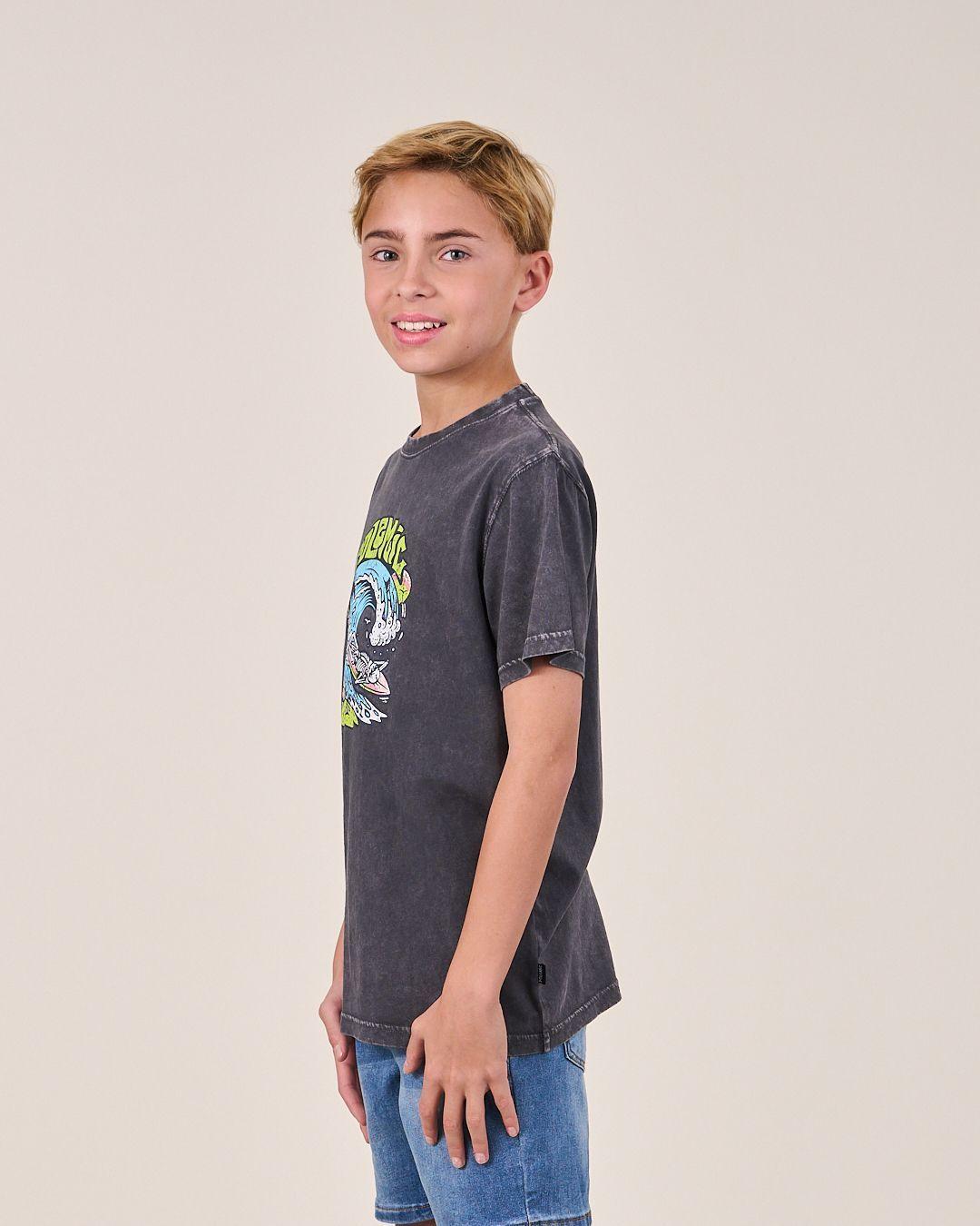 Polera manga corta Surf Up 1159 niño Polemic-2