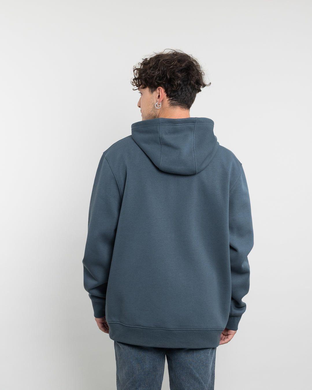 Poleron con cierre y gorro Invierno Azul POLEMIC-2