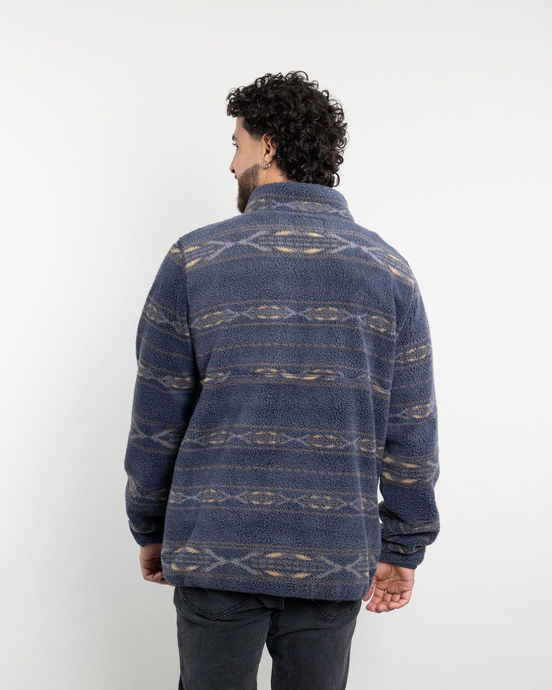 Polerón Hombre Mini Sherpa estampado sin gorro Polemic-2