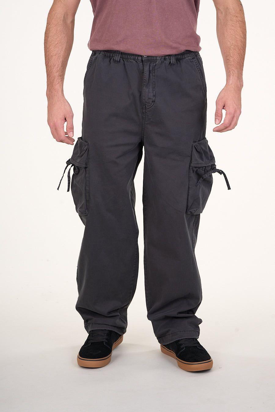 Pantalon cargo Twill procesado Relaxed Gris wi4755 Polemic-2