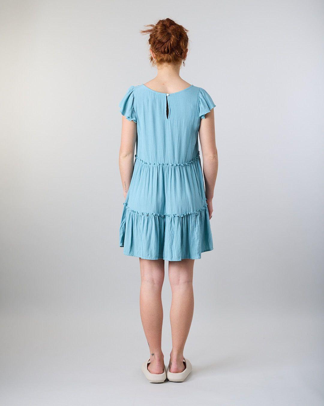 Vestido Smock Crep Verde Polemic-2