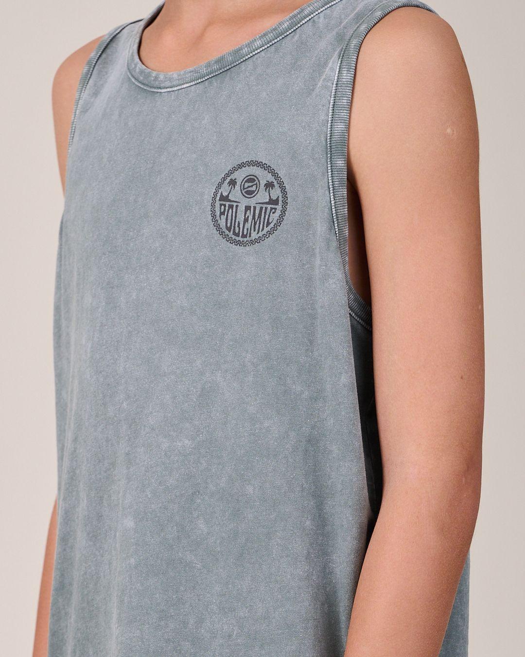 Polera Musculosa procesada Classic 1197 niño Polemic-4