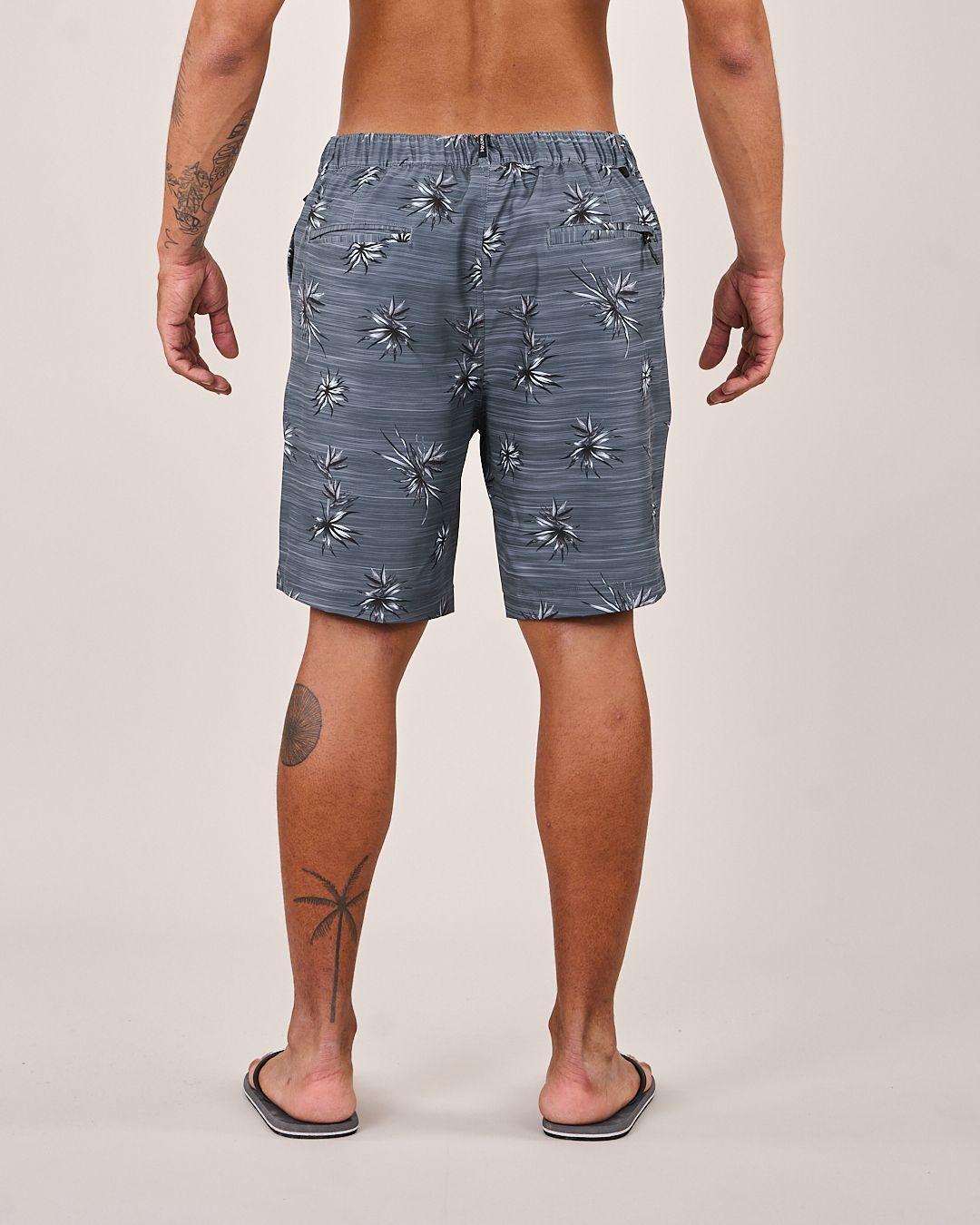 Traje de baño hombre Print Gris oscuro 3735 Polemic-3
