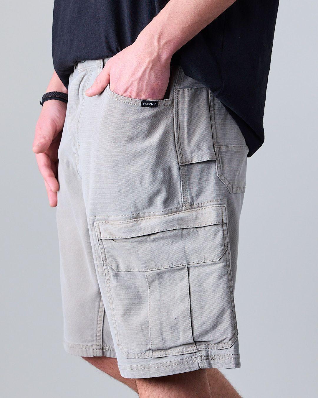 Bermuda hombre Canvas Bolsillos XV3781 Polemic-4