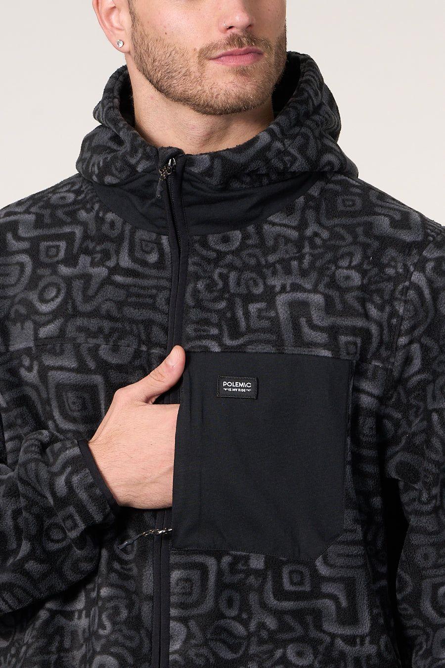 Poleron Micropolar Full Zipper y gorro 8708 Polemic-2