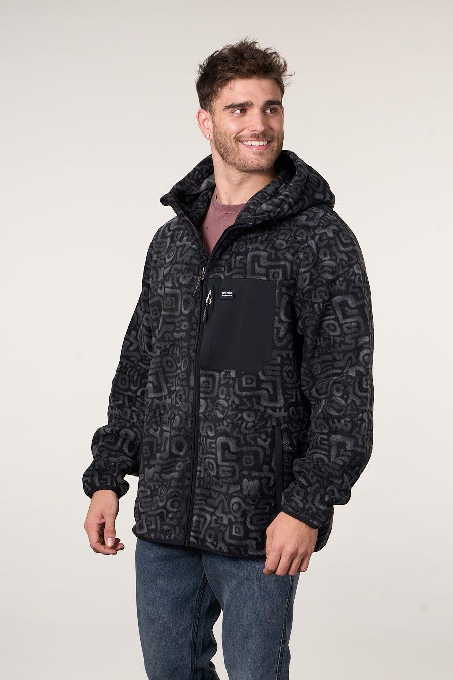 Poleron Micropolar Full Zipper y gorro 8708 Polemic-3
