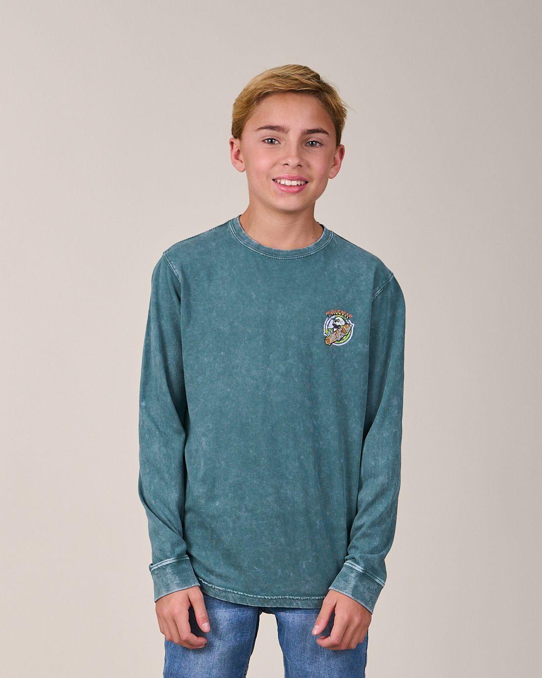 Polera procesada manga Larga 6110 niño Polemic-2