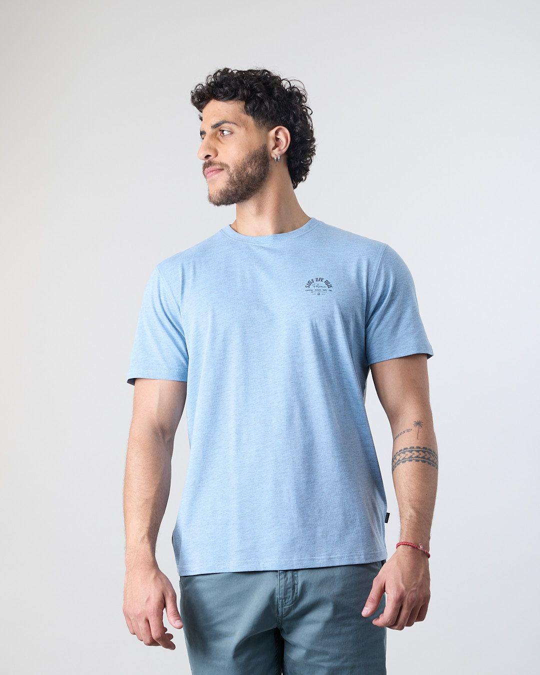 Polera hombre manga corta Melange XV1713 Polemic-0