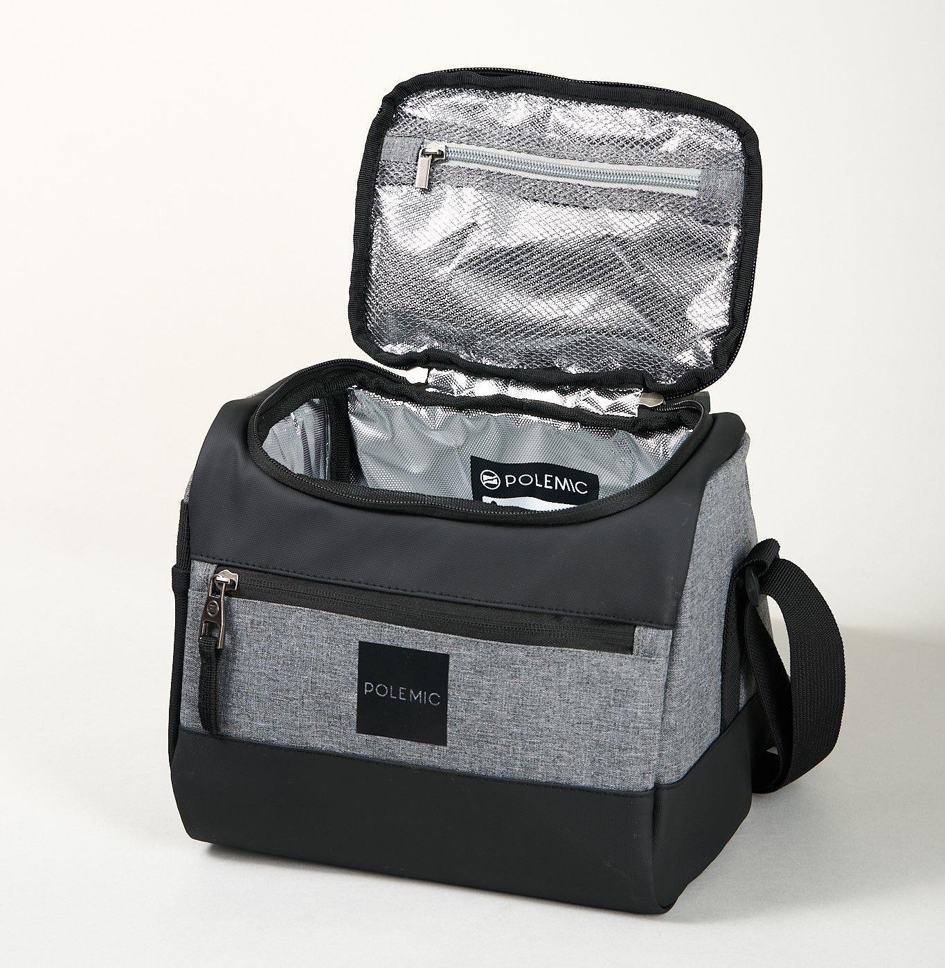 Lonchera Termica 7.8 L Bolso Termico Negro/gris - Polemic-0