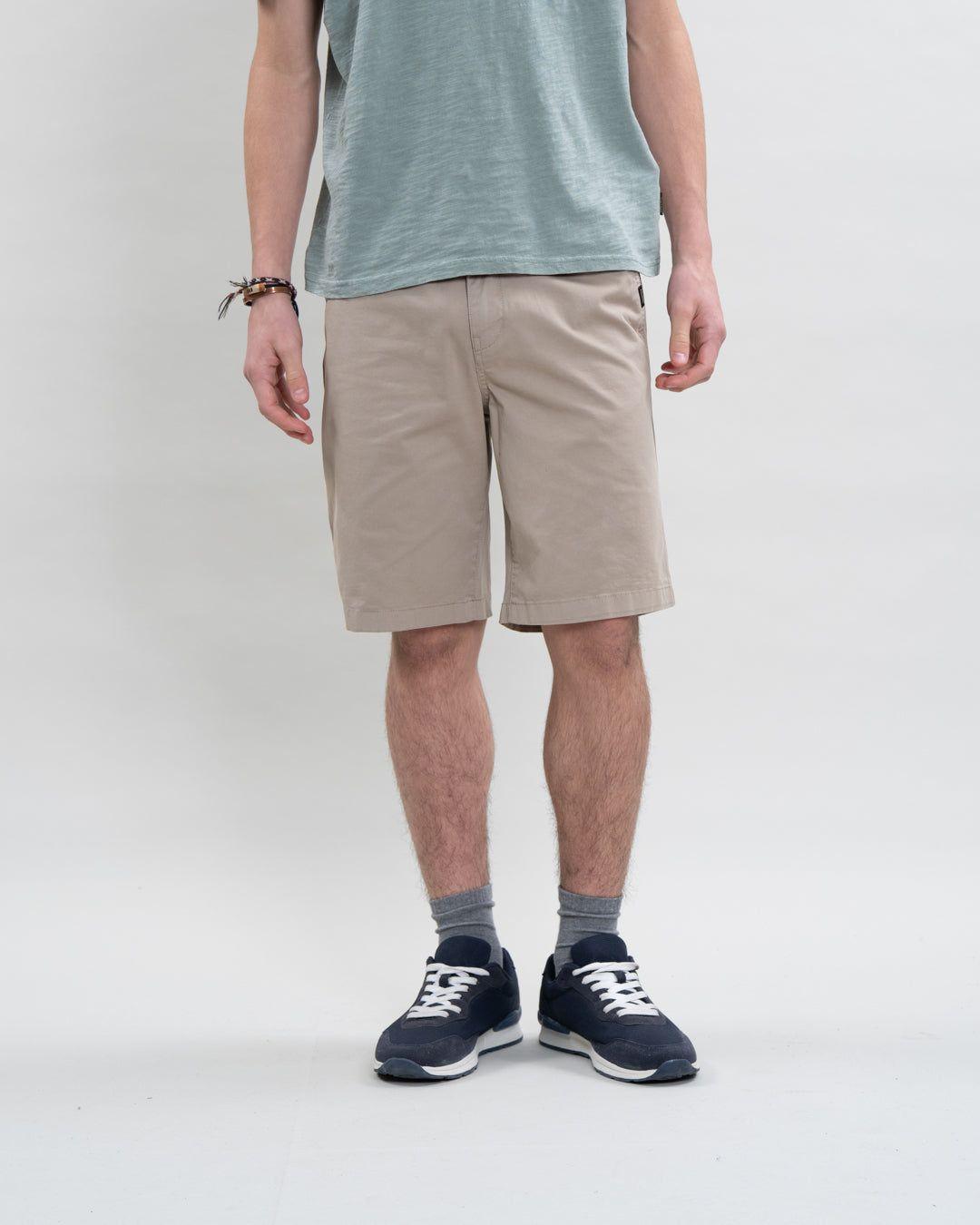 Bermuda Twill Casual con pretina elasticada YV3386 Polemic Junior-0