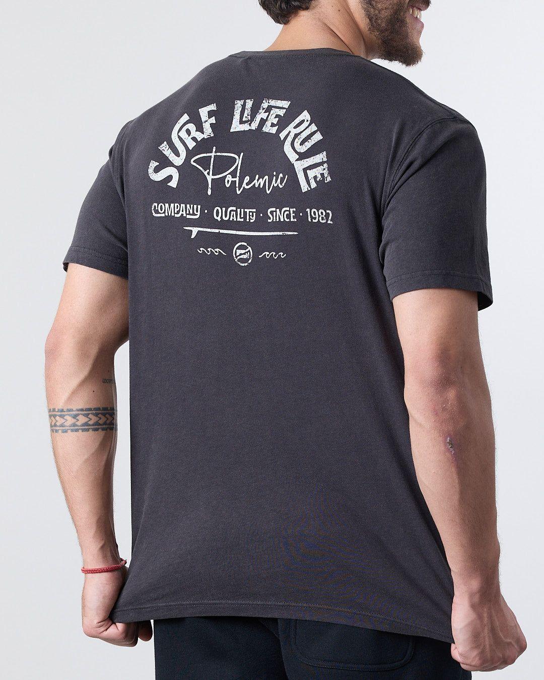 Polera hombre manga corta Surf Life Rule 1774 Polemic-3
