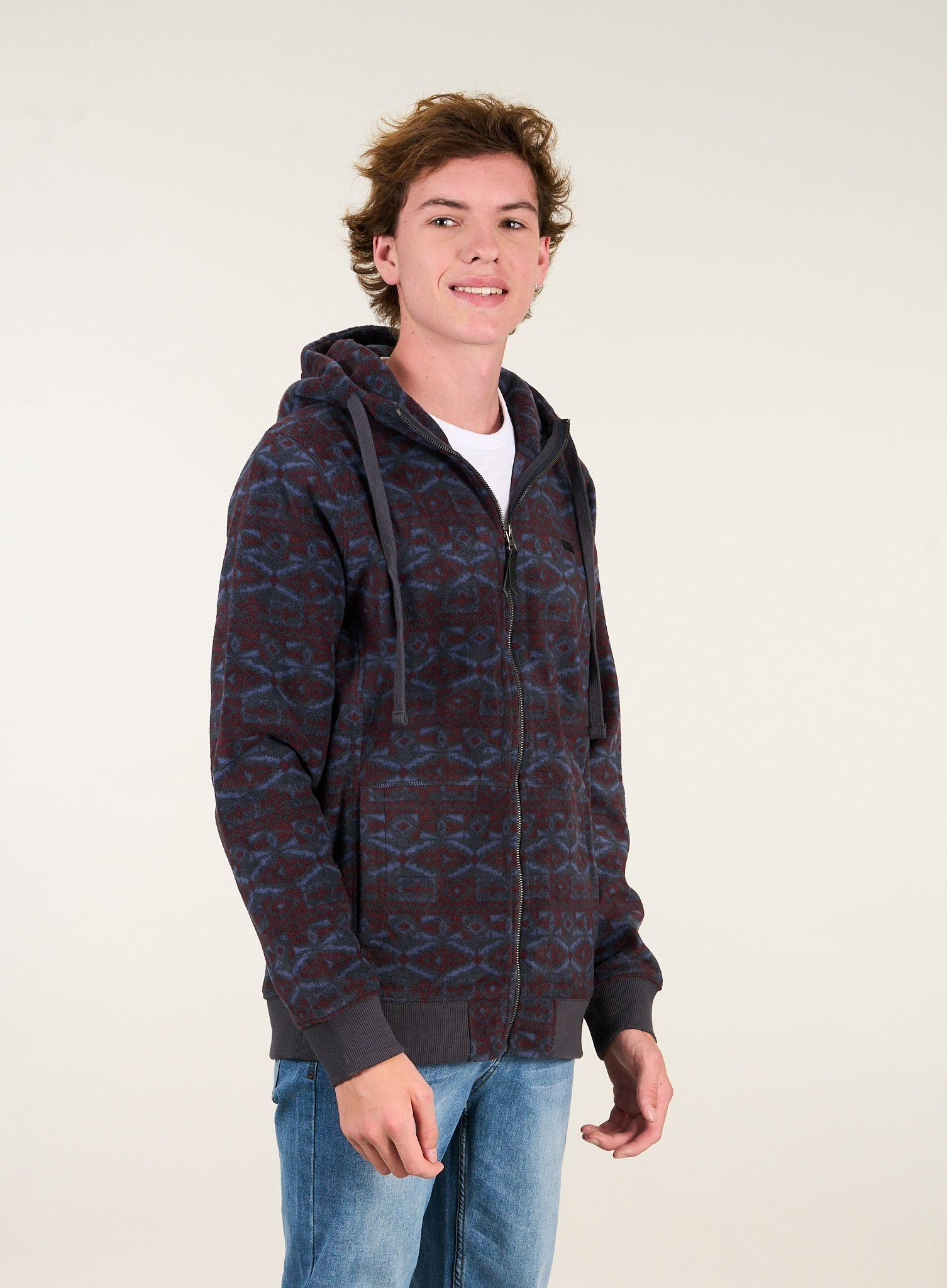 Poleron Polar Burdeo Rustic Sherpa UI8377 - Polemic-3