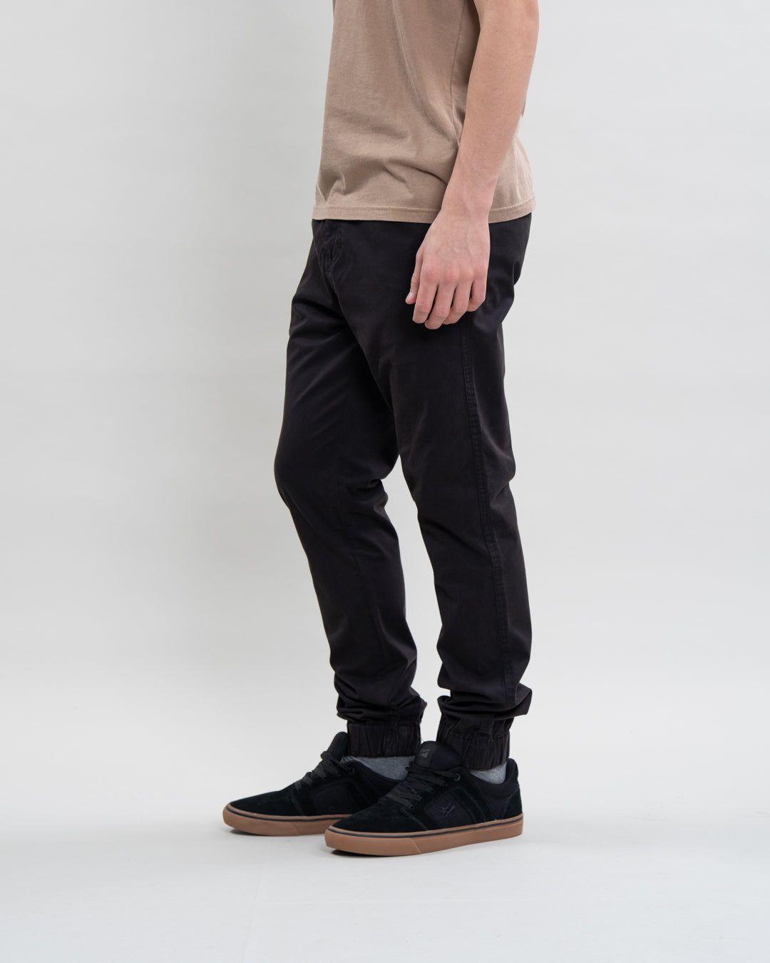 Pantalon jogger juvenil Twill puños Polemic-3
