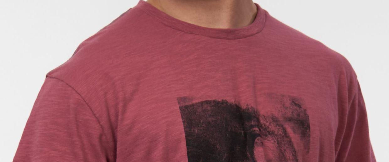 Polera Hombre Suave Tipo Bambu Burdeo Palido - Polemic-2
