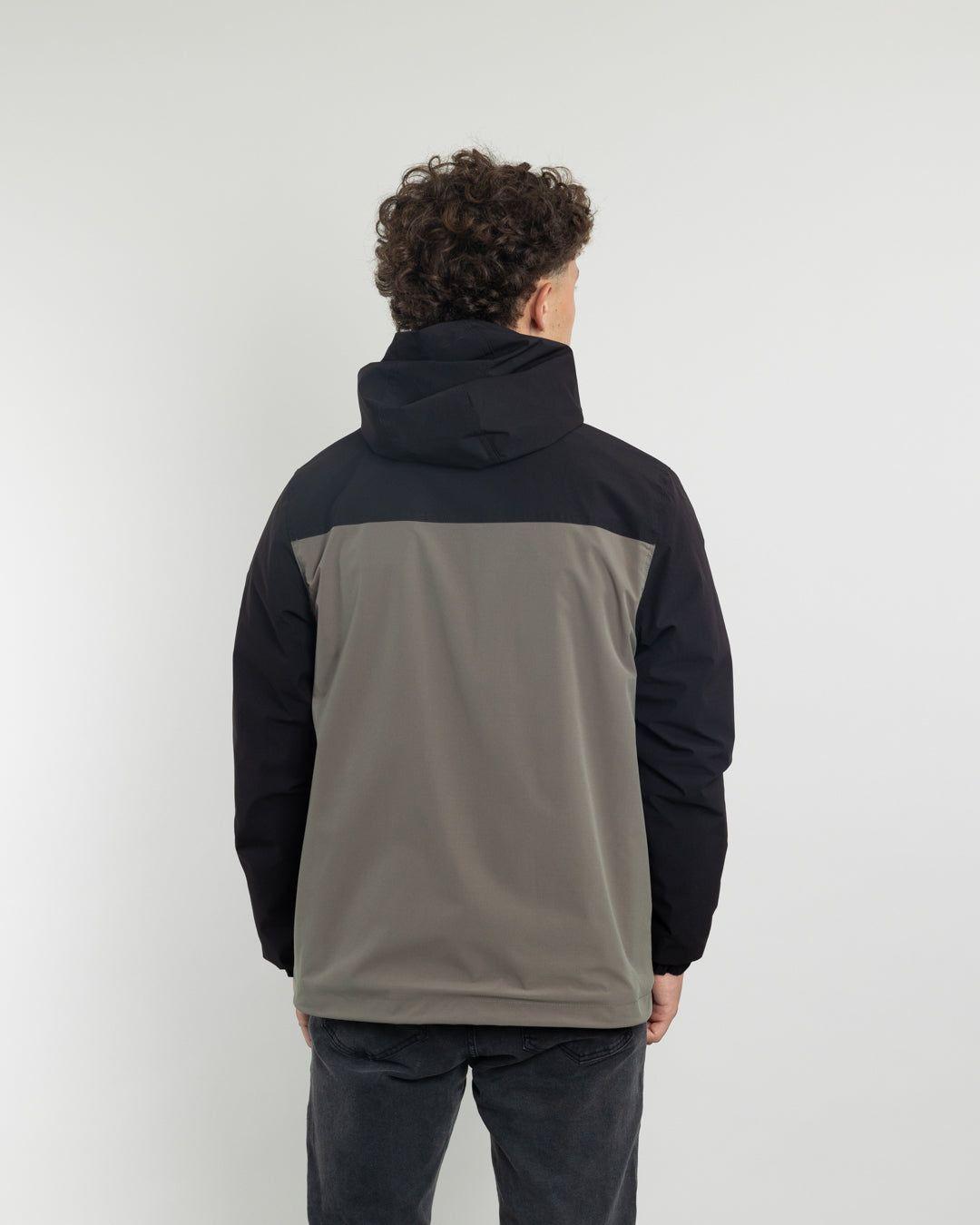 Parka niño Impermeable con Micropolar café Polemic-3